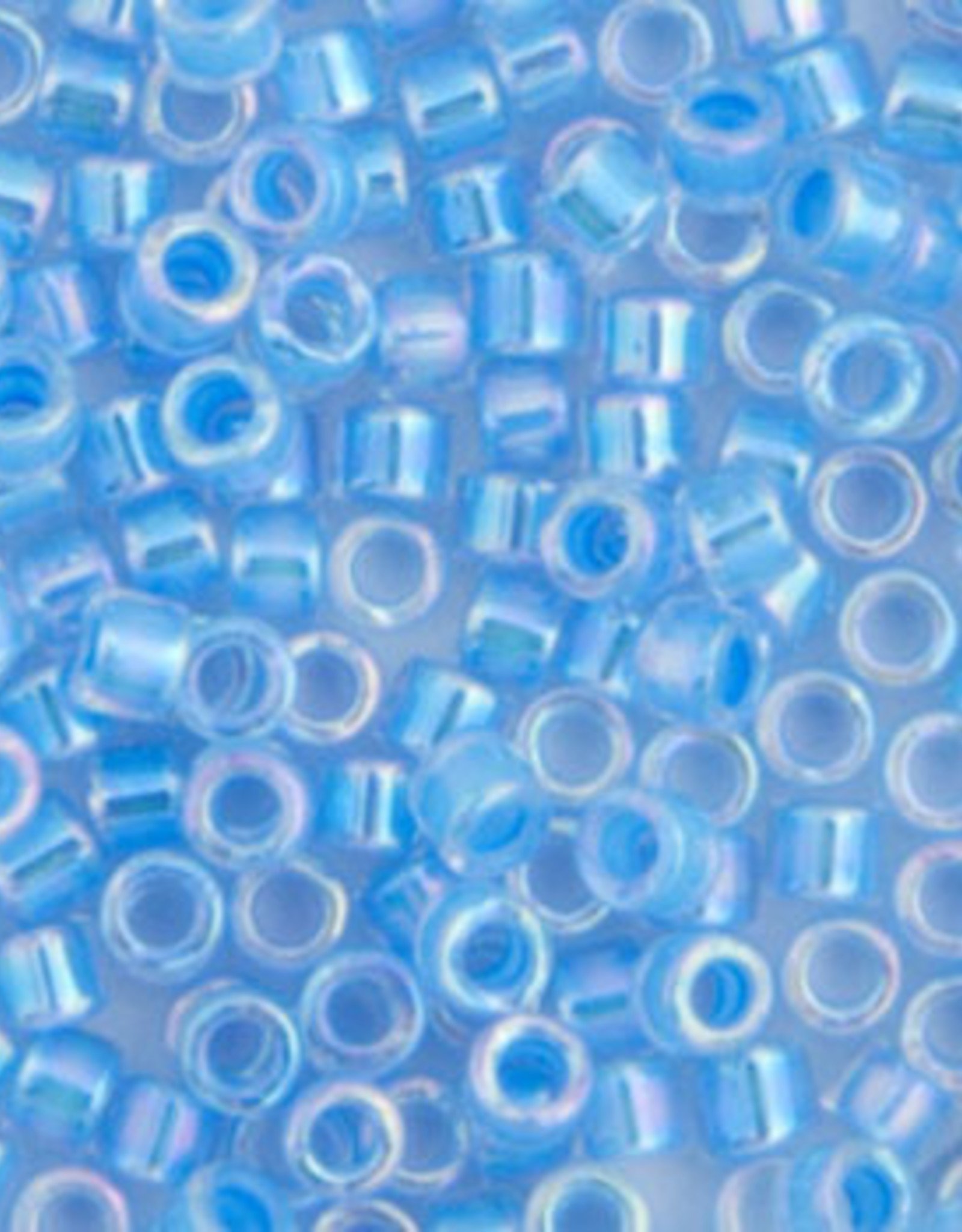 Miyuki Delica Seed Beads Delica Program 11/0 Rd Light Blue Ab Lined-Dyed 0076V