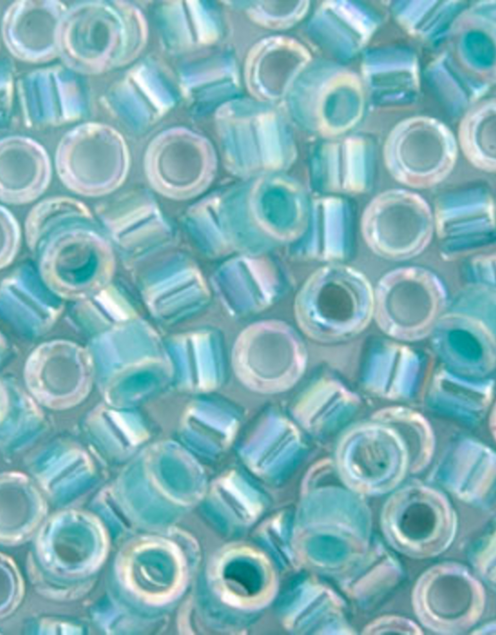 Miyuki Delica Seed Beads Delica Program 11/0 Rd Dark Aqua Ab Lined-Dyed 0079V