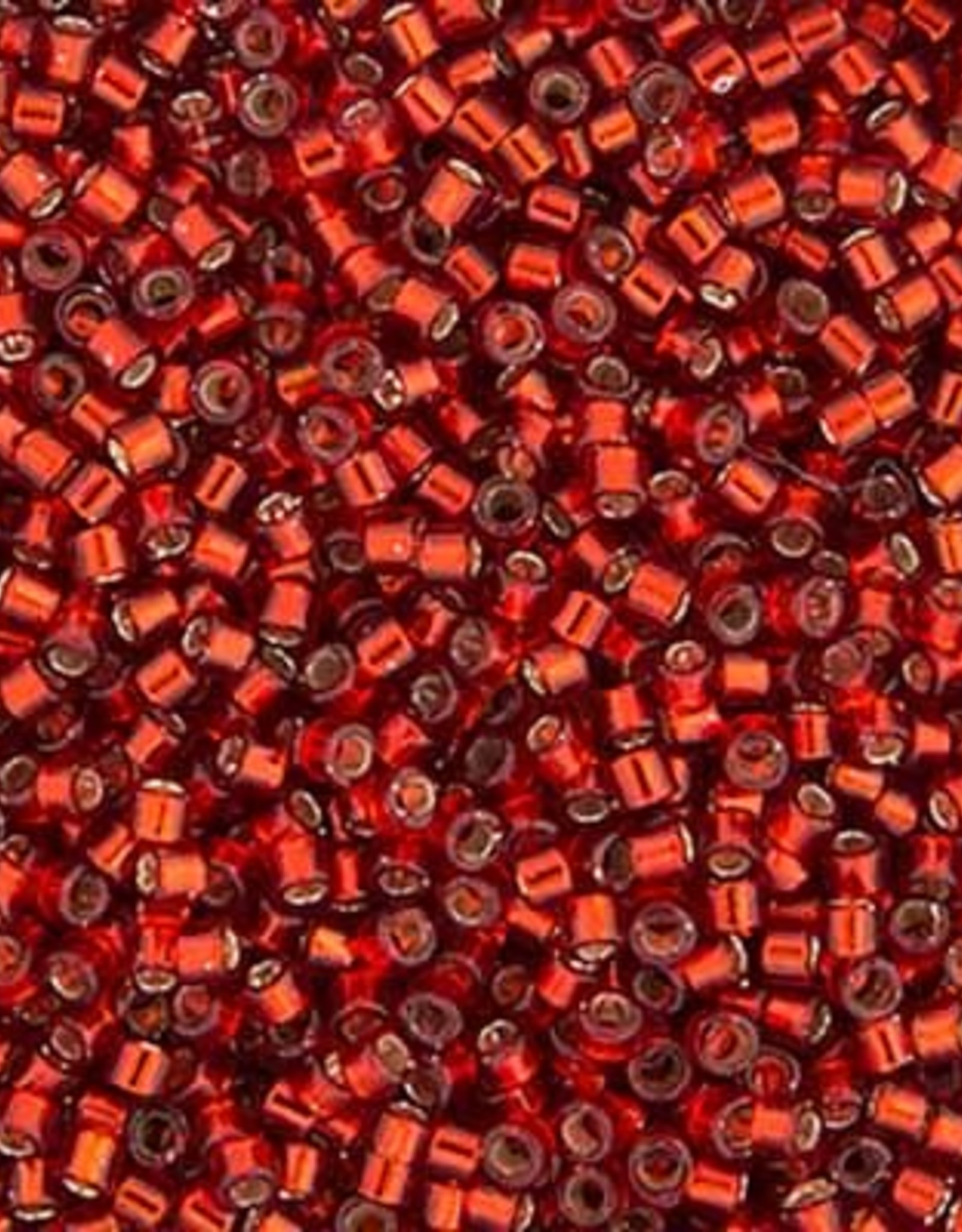 Miyuki Delica Seed Beads Delica Program 11/0 RD Ruby Red Silver Lined-Dyed 0603V