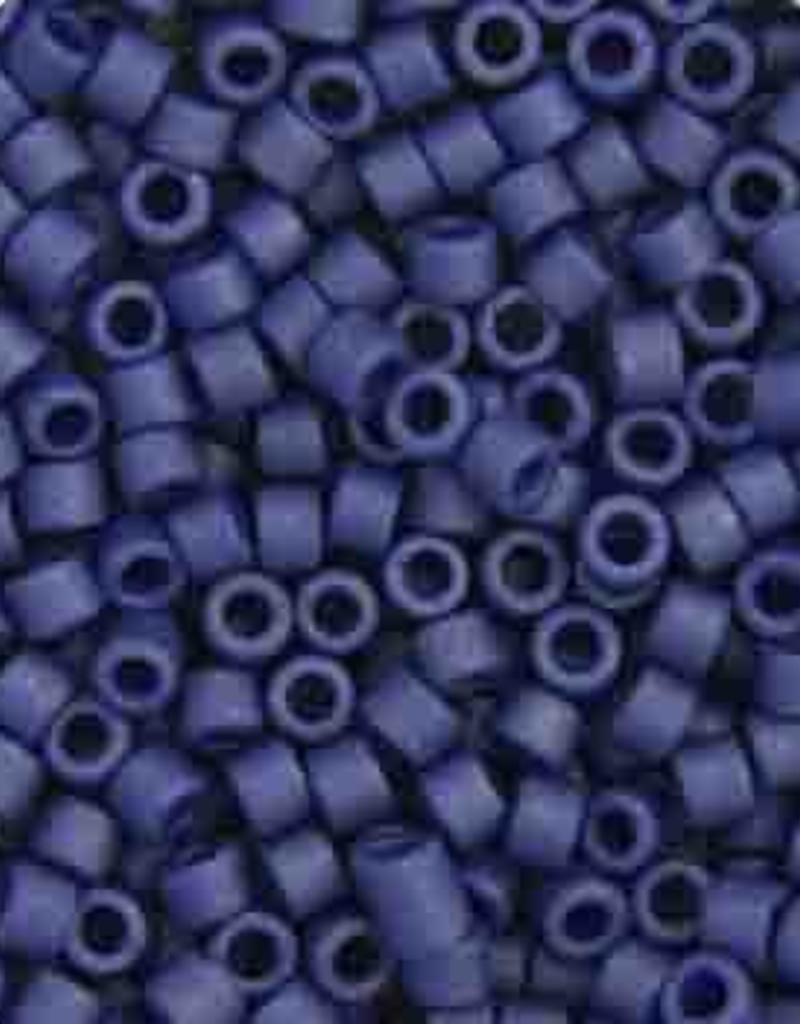 Miyuki Delica Seed Beads Delica Program 11/0 Rd Dark Grey Blue Metallic Matte 0377V