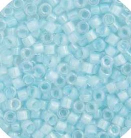 Miyuki Delica Seed Beads Delica Program 11/0 RD Aqua AB Lined-Dyed 0078V