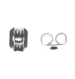 Craft Supplies Stainless Steel Earring Clutch 5x3.5mm 50pcs 01400-23