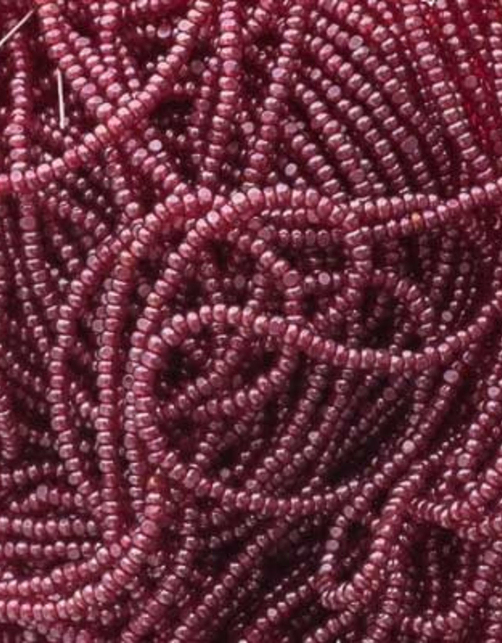 Preciosa Czech Seed Bead Cut Beads Red Lustered 13/0 1057