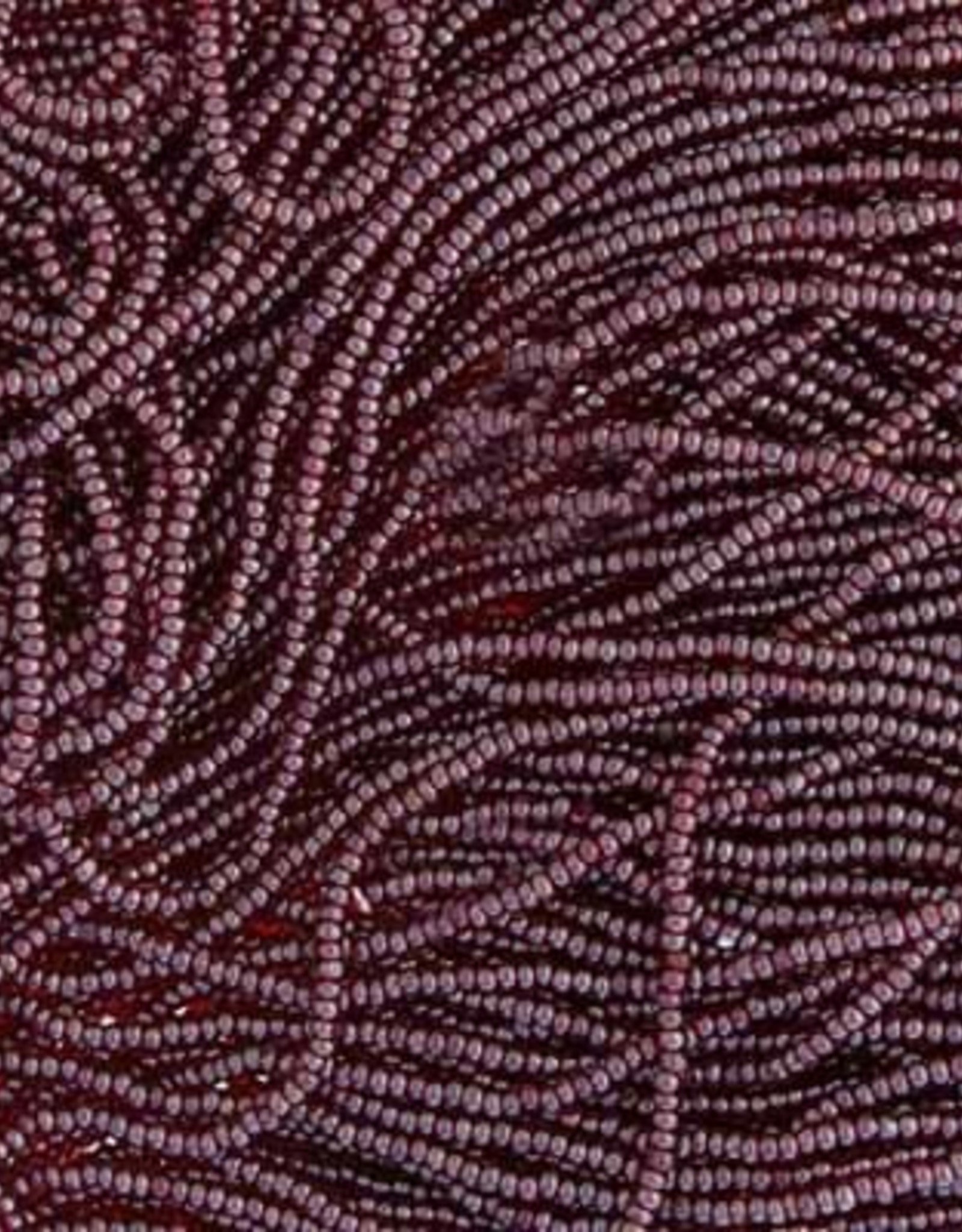 Preciosa Czech Seed Bead Cut Beads Transparent Garnet Lustered 13/0 1058