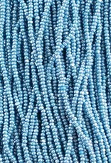 Preciosa Czech Seed Bead Cut Beads Op. Med Blue Lustered 13/0 01063