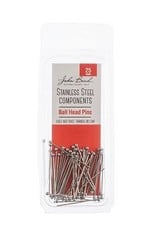 Craft Supplies Stainless Steel Ball Head Pins 25mm 50pcs 01400-15