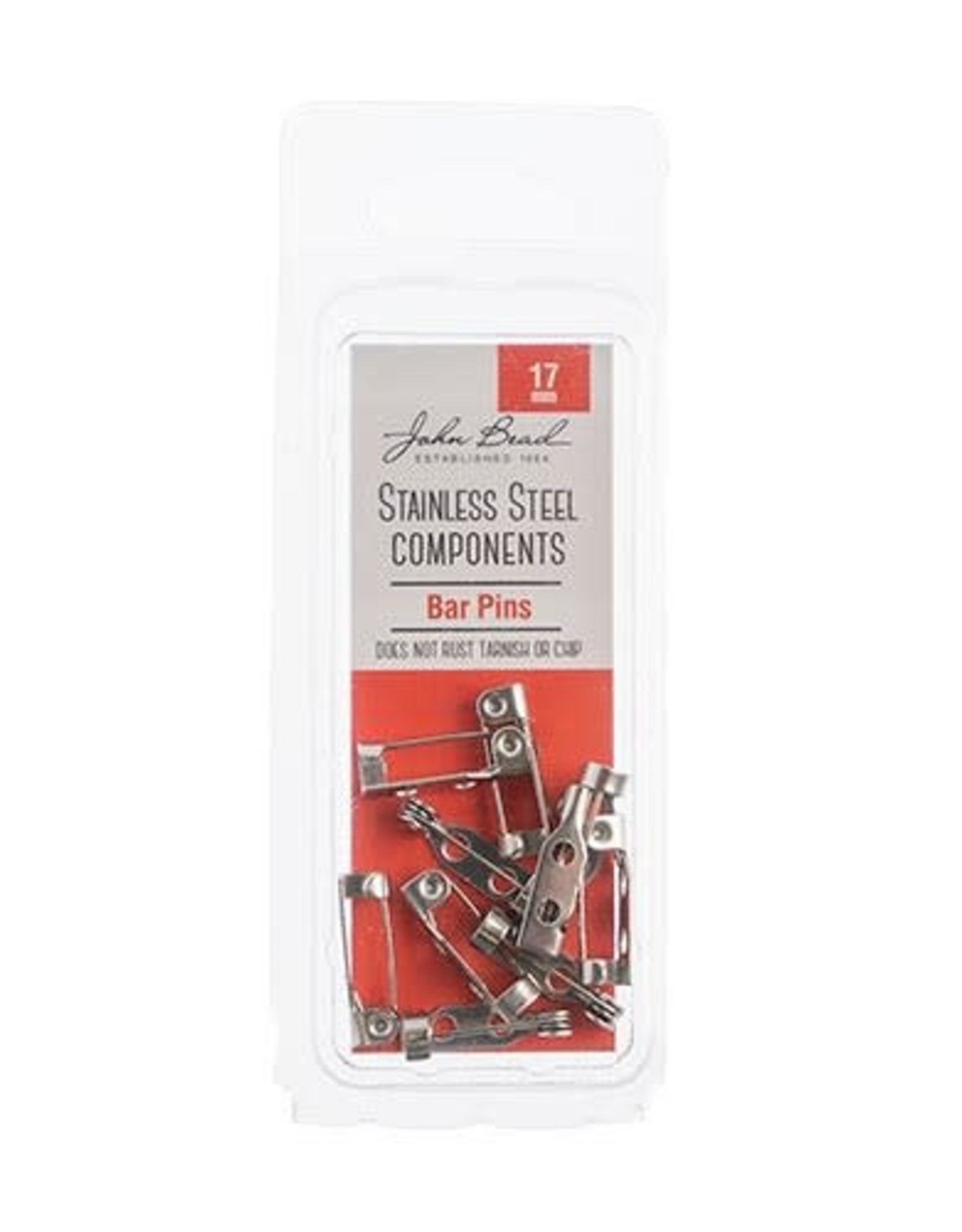 Craft Supplies Stainless Steel Bar Pin 17mm 10pcs 01400-39