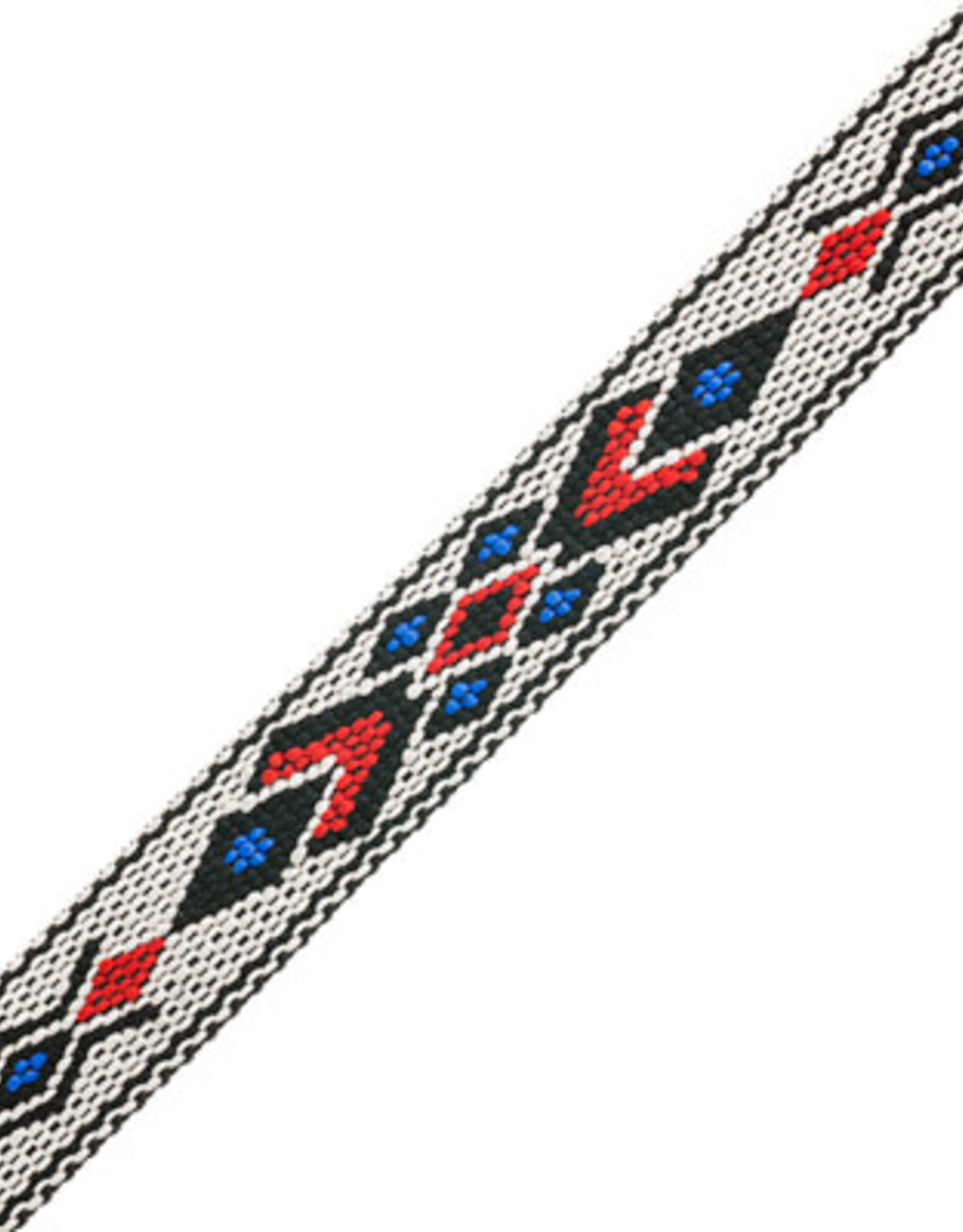 Craft Supplies Woven Braid-Hitched 5ft 0.75in/19mm White//Blue