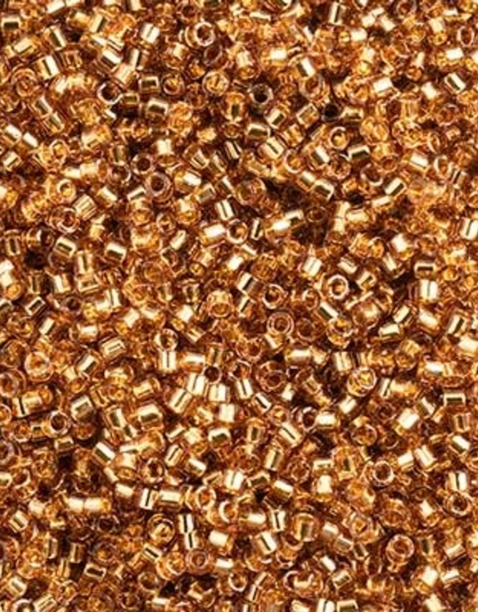 Miyuki Delica Seed Beads Delica 11/0 Gold Lined Rose 2524V
