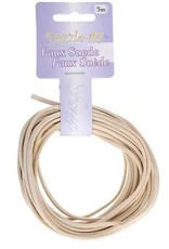 Craft Supplies Faux Suede Lacing 5m Ivory