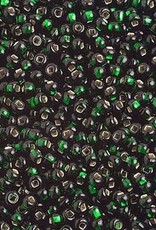 Preciosa Czech Seed Bead Seed beads 10/0 Silver-Lined Dark Green