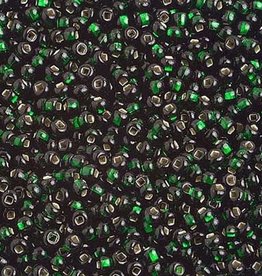 Preciosa Czech Seed Bead Seed Beads 10/0 Silver-Lined Dark Green