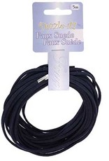 Craft Supplies Faux Suede Lacing 5m Navy