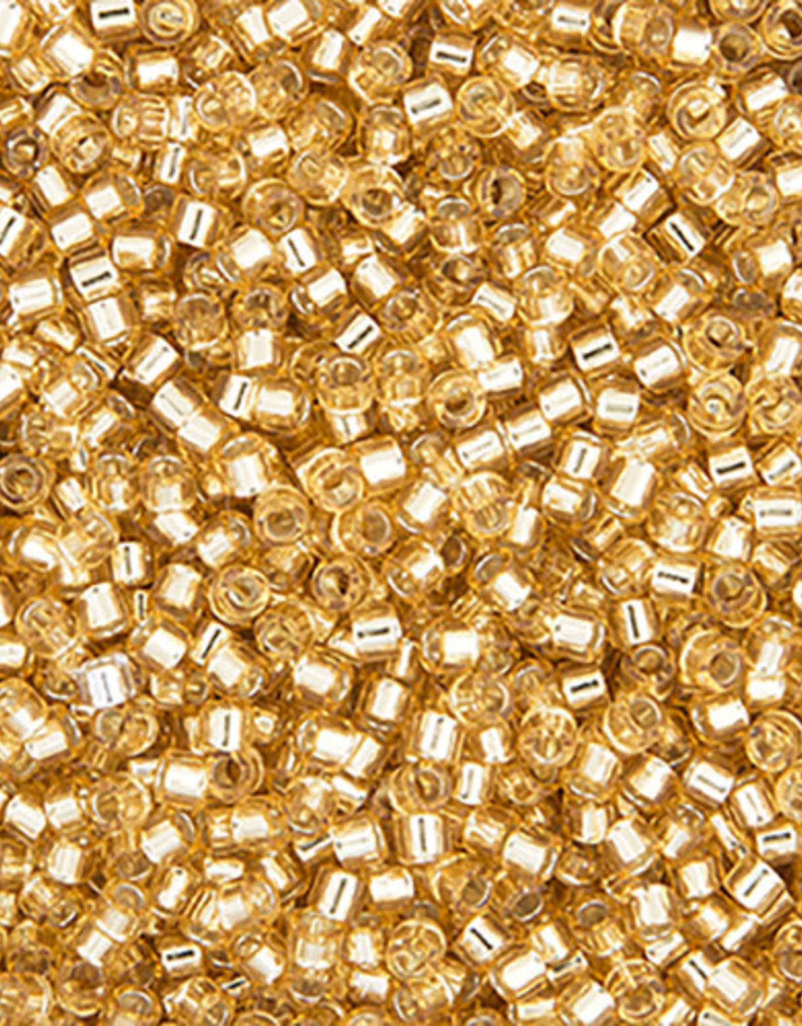 Miyuki Delica Seed Beads Delica Program11/0 RD Gold Silver Lined 0042V