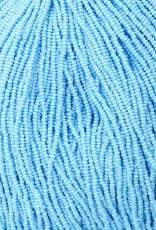 Preciosa Czech Seed Bead Czech Seed Bead 11/0 Opaque Light Blue Strung 4907