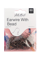 Craft Supplies Must Have Findings - Earwire w/ Bead