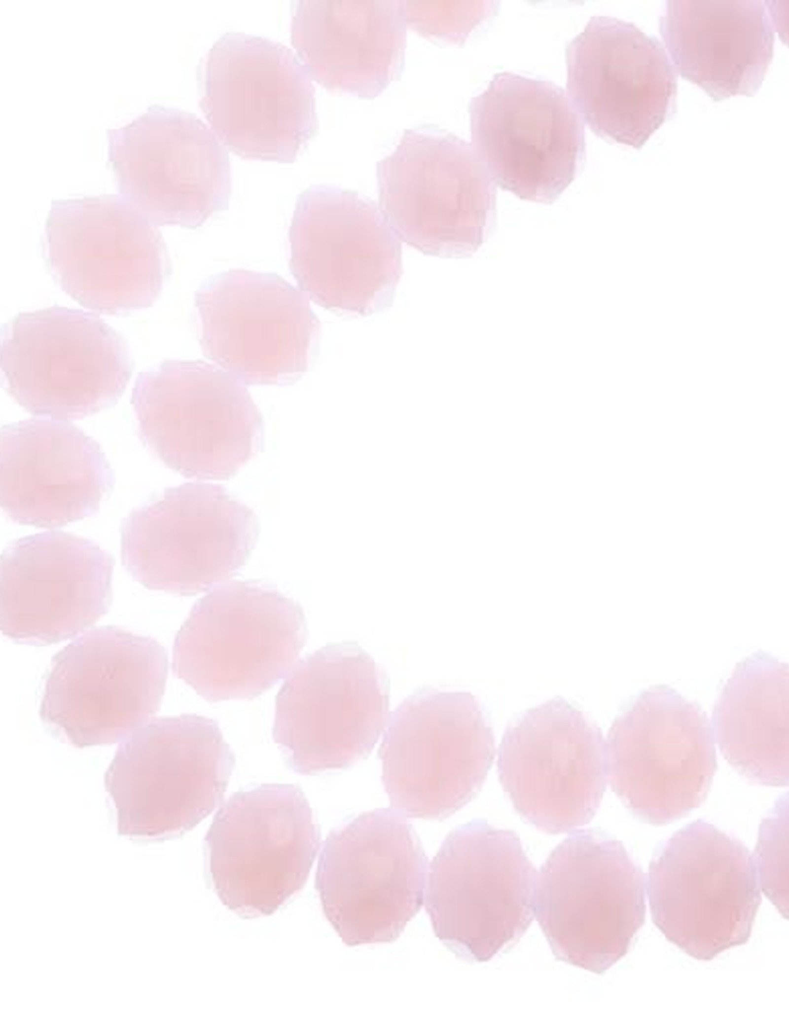 Crystal Lane Rondelle Crystal Lane Rondelle 2Strand 7in 6x8mm- Opaque Pink 90104-13