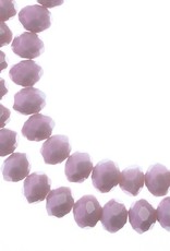 Crystal Lane Rondelle 2Strand 7in 6x8mm- Opaque Light Purple 90104-42