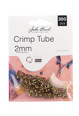 Craft Supplies Must Have Findings - Crimp Tube 2mm Antique Gold 300pcs