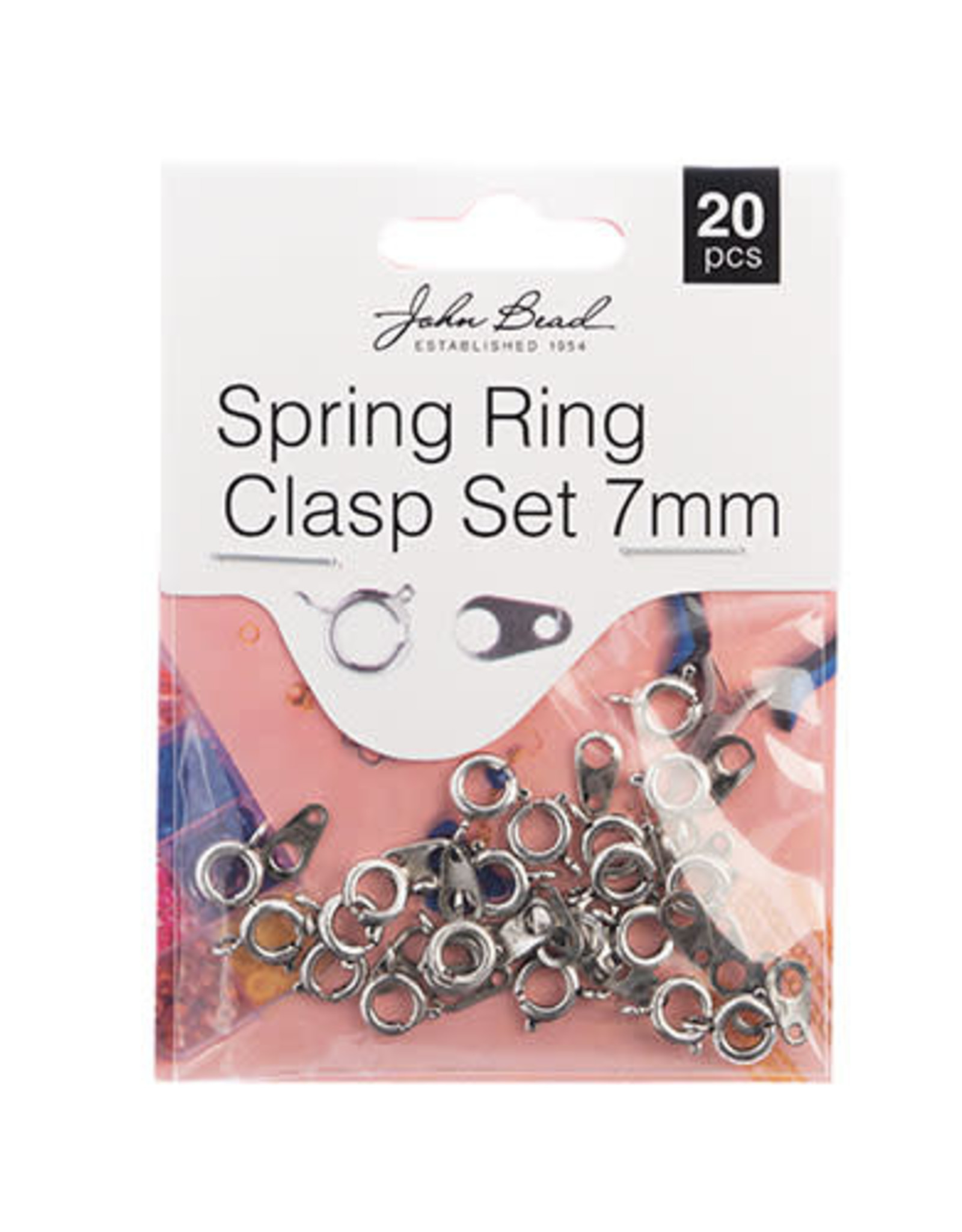 Craft Supplies Must Have Findings - Spring Ring Set 7mm Antique Silver 20pcs