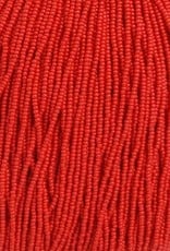 Czech Seed Beads Seed bead 11/0 Medium Red Opaque Strung