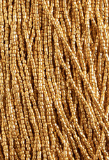 Preciosa Czech Seed Bead 3-Cut Beads 10/0 Metallic Gold 01775