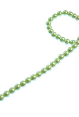Craft Supplies Czech Glass Imitation Pearls 8in Strand 4mm Iridescent Light Pea 45pcs