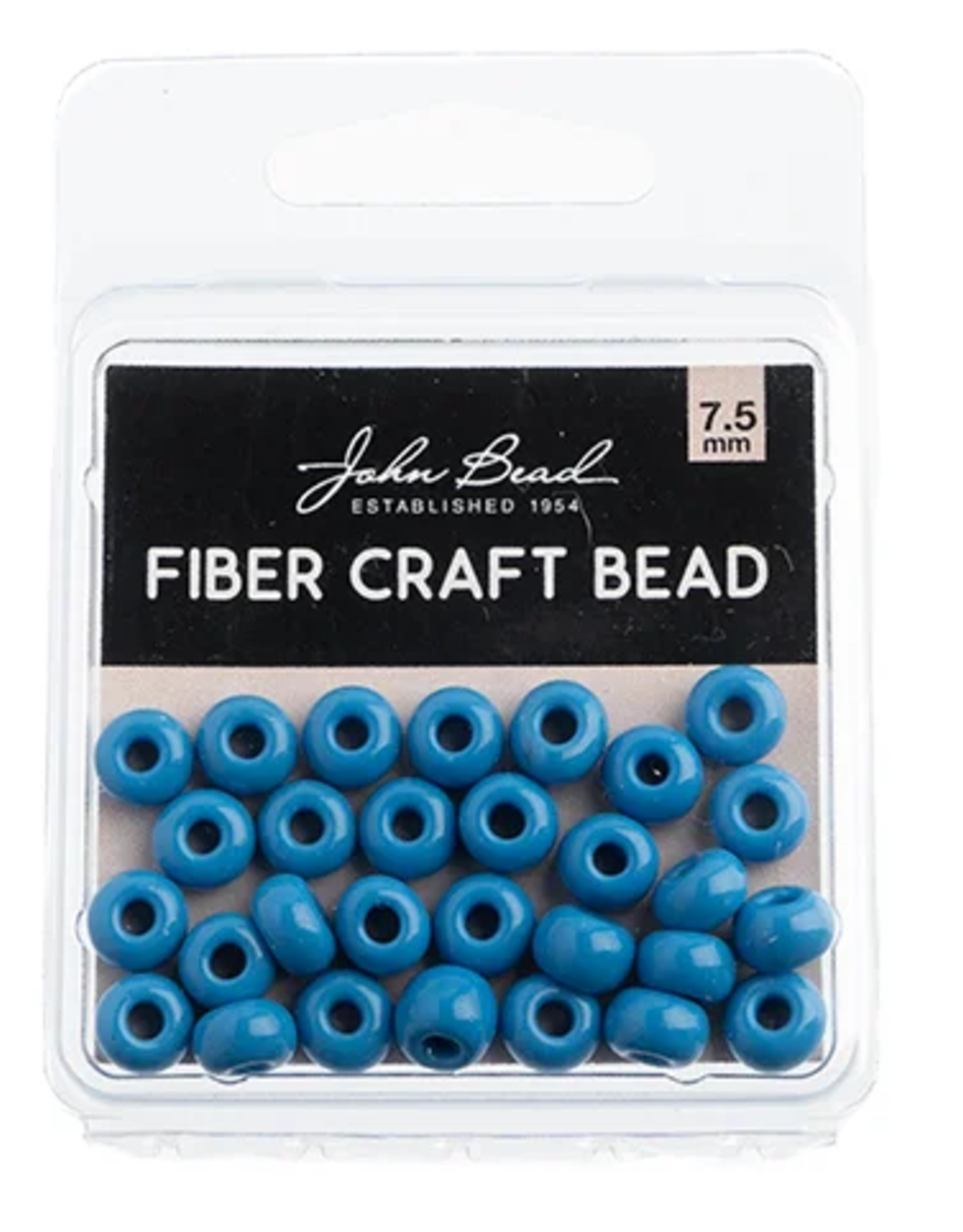 Craft Supplies Fiber Craft Beads Op. Med Blue-0.7mm