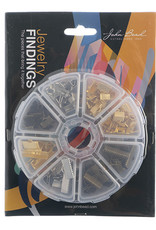 Findings - Assortment Box 10 Slots Gold/Silver 320pcs