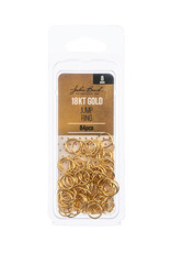 Craft Supplies 18kt Gold Plated Jump Ring 8x0.7mm 21ga 84pcs