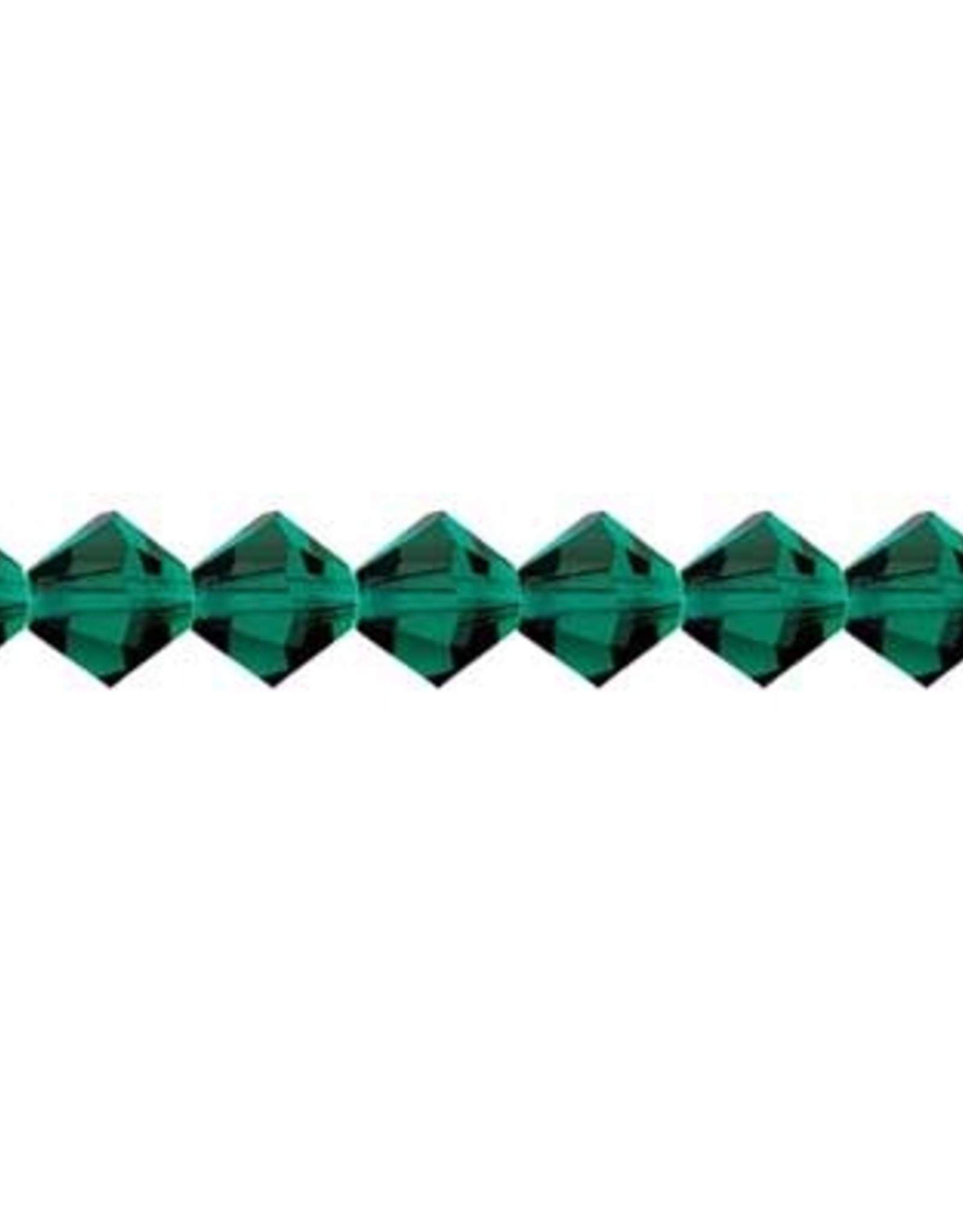 Preciosa Czech Crystal Bead Rondell 4mm  Emerald