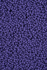 Czech Seed Beads 11/0 apx 24g PermaLux Dyed Chalk Dark Violet Matt