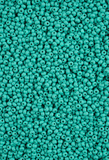 Czech Seed Beads 11/0 apx 24g PermaLux Dyed Chalk Sea Green Matt