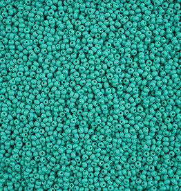 Czech Seed Beads 11/0 apx 24g PermaLux Dyed Chalk Sea Green Matt