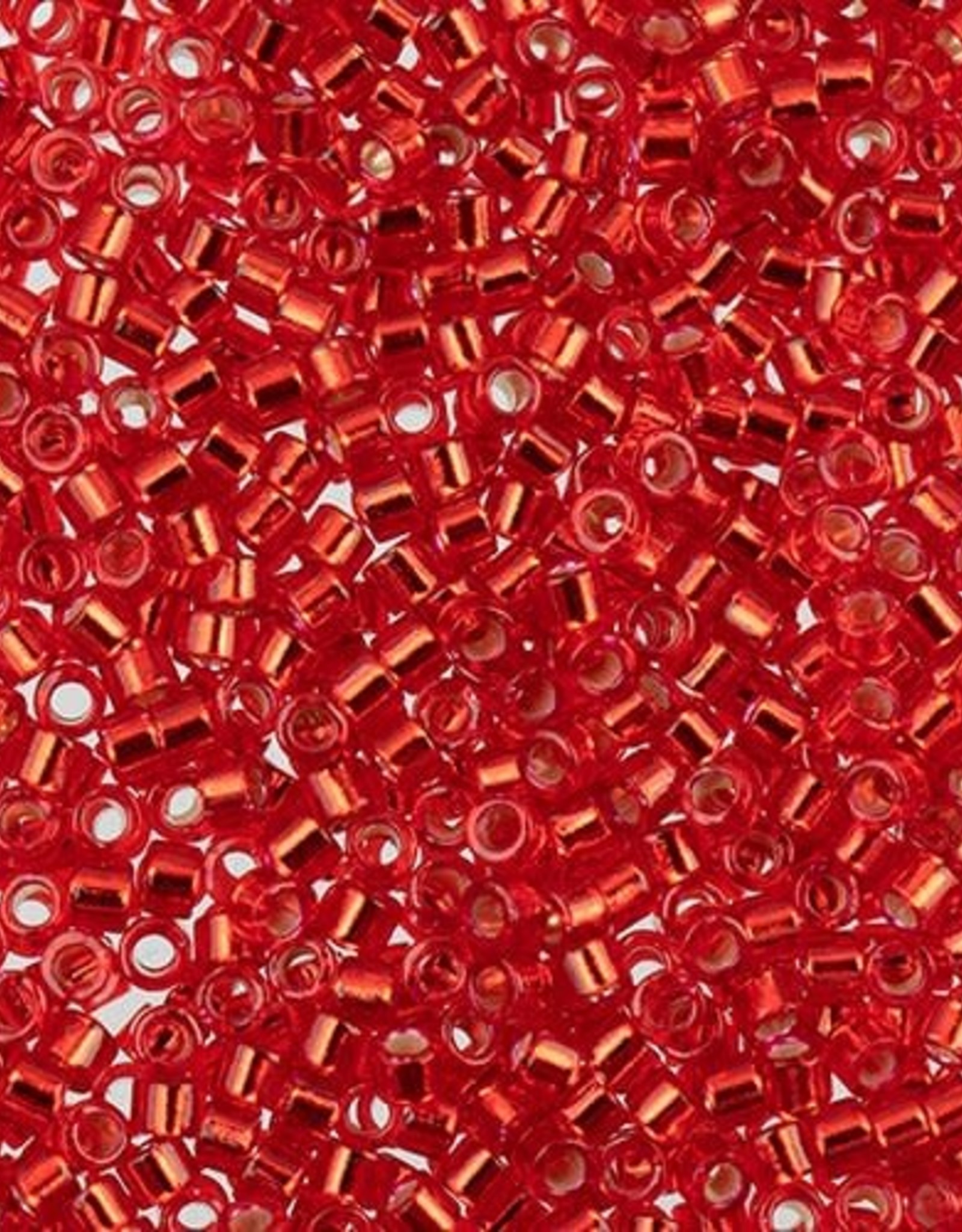 Miyuki Delica Seed Beads Delica 11/0 RD Program Red Silver Lined-Dyed 0602V