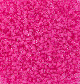 BOX: Czech Seed Beads 10/0 Crystal C/L Neon Pink