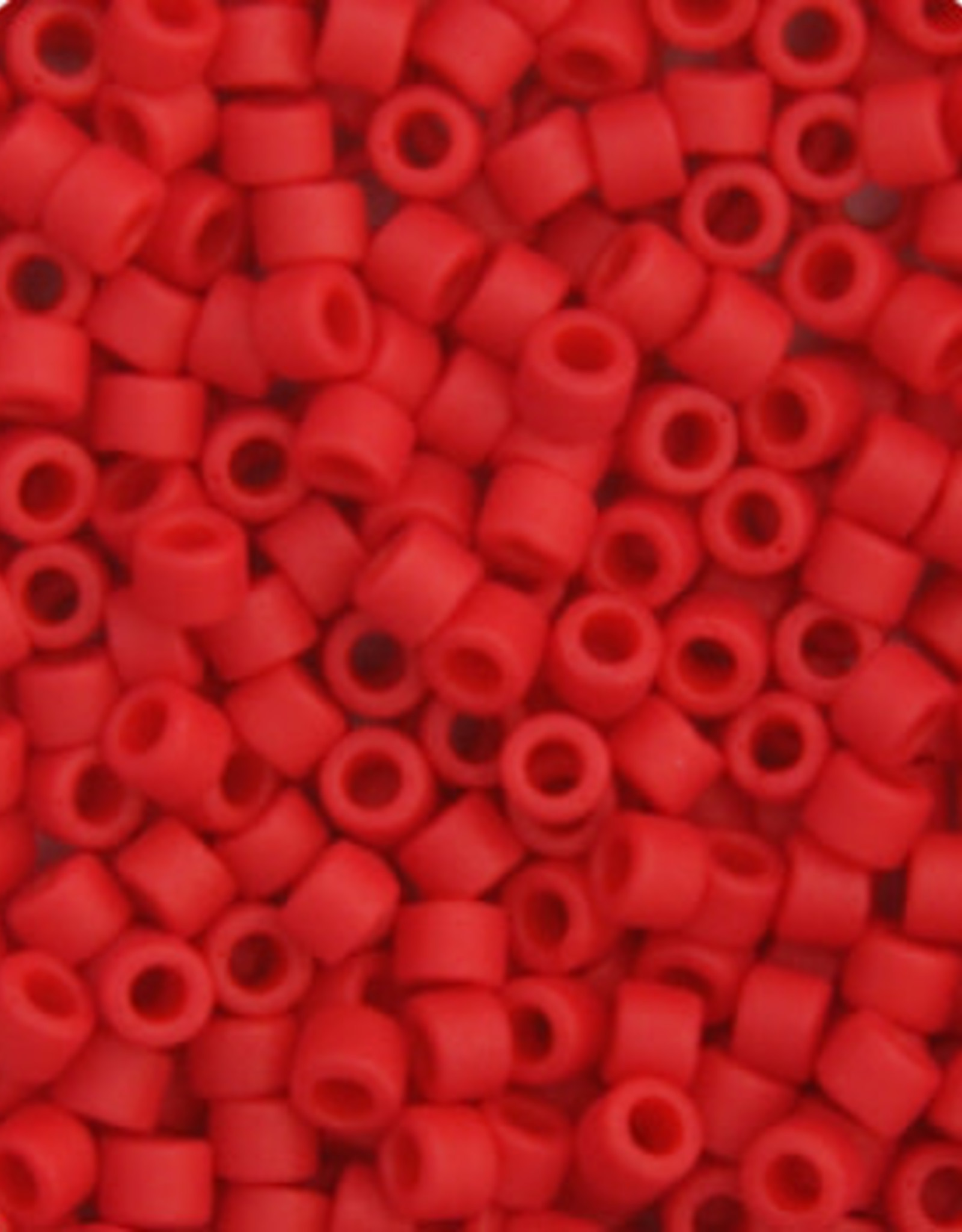 Miyuki Delica Seed Beads Delica  11/0 Rd Red Matte-Dyed 0796B 50G