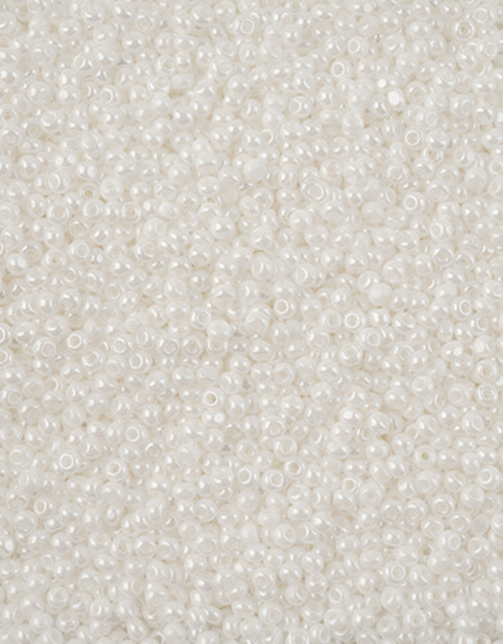 Czech Seed Bead 11/0 Cut Opaque White Luster 100 G bag Loose