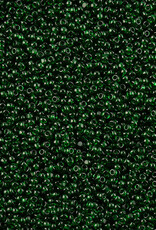 Czech Seed Bead 11/0 Cut Transparent Medium Green 100 g Bag Loose