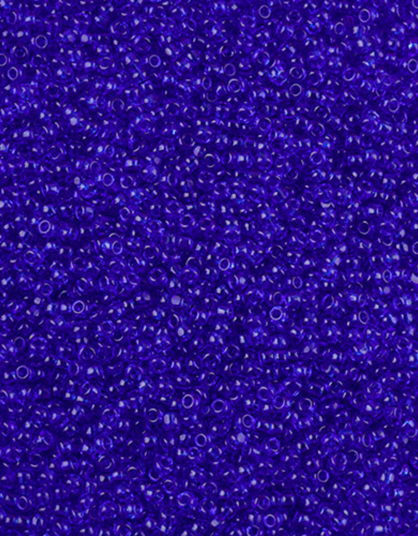 Czech Seed Bead 11/0 Cut Transparent Medium Blue