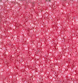 Miyuki Delica Seed Beads Miyuki Delica 11/0 5.2g Vial Rose AB Silk Inside Dyed