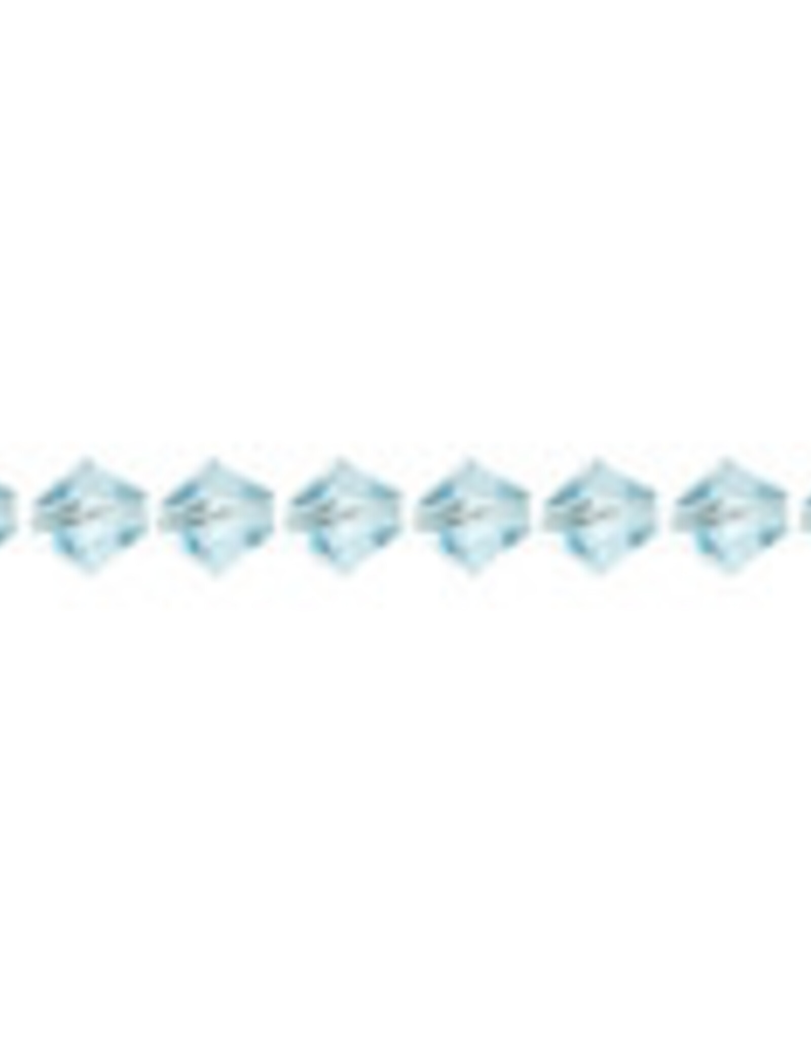 Preciosa Czech Crystal Bead Rondell 4mm 40pcs Aqua Bohemica