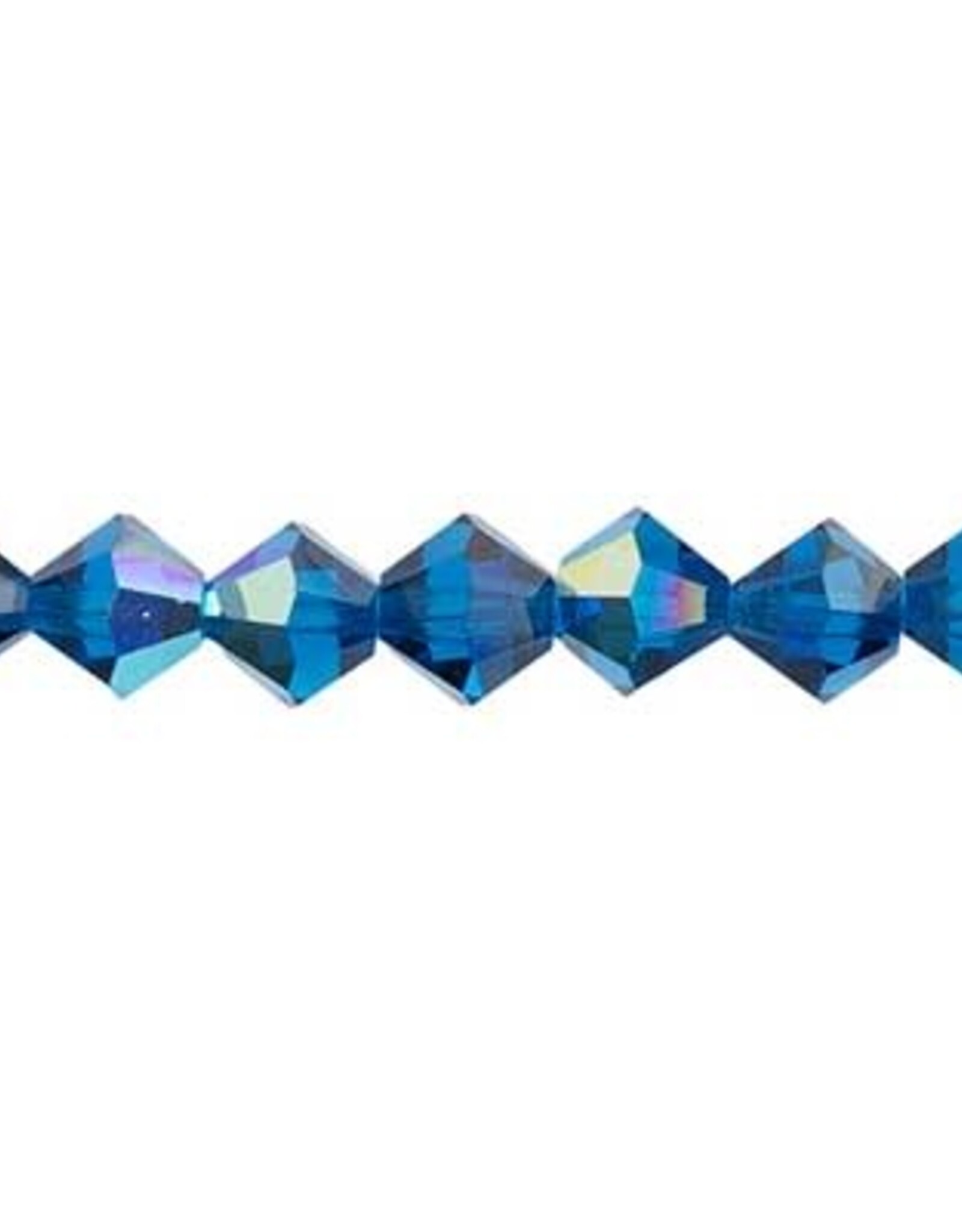 Preciosa Czech Crystal Bead Rondell 4mm 40pcs Capri Blue 031