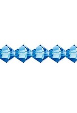 Preciosa Czech Crystal Bead Rondell 4mm 40pcs 451 69 302 Sapphire 102