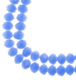 Crystal Lane Rondelle 2Strand 7in 6x8mm- Opaque Dark Periwinkle 90104-38