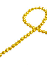 Craft Supplies Czech Glass Imitation Pearls 8in Strand 4mm Iridescent Yellow 45pcs