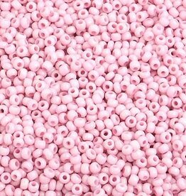 Seed Beads 10/0 Chalk Pink Solgel Strung 40013