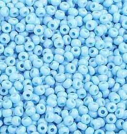 Seed Beads 10/0 Op. Light Blue Strung 1011