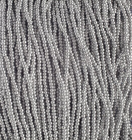 Preciosa Czech Seed Bead Seed Beads 10/0 Metallic Silver Strung 2210S