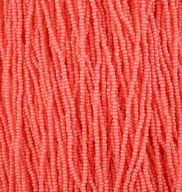 Seed Beads 11/0 Pink Chalk Dyed Solgel Strung43236